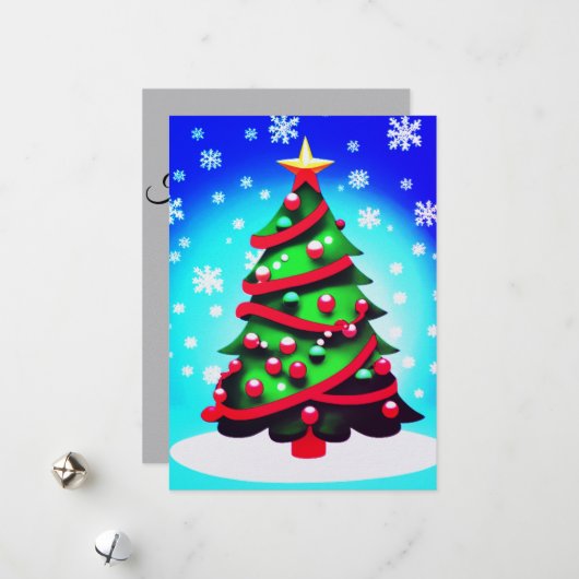 Cartes Pour Fêtes Annuelles Joyeuses fêtes (Devant/Arrière en situation)