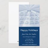 Cartes Pour Fêtes Annuelles Joyeuses fêtes 2014 Calendrier des affaires (Devant / Derrière)