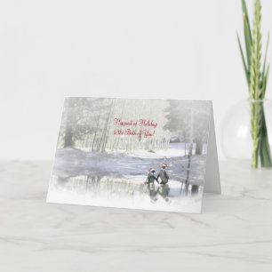 Cartes Pour Fêtes Annuelles Joyeuses Fêtes à Vous Deux Adorables