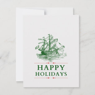 Cartes Pour Fêtes Annuelles Joyeuses fêtes - Bateau pirate