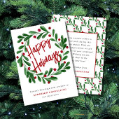 Cartes Pour Fêtes Annuelles Joyeuses fêtes Berry Wreath Corporate Business