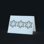 Cartes Pour Fêtes Annuelles Joyeuses fêtes Blue Snowflake Noël Hanoukka<br><div class="desc">Les cartes présentent une illustration originale d'un cookie à sucre en forme de flocon bleu. Parfait pour Noël ou Hanoukka ! Ce design de vacances est également disponible sur une gamme d'autres produits. Ne vois-tu pas exactement ce que tu cherches ? Contactez Rebecca pour avoir un produit customisé pour vous...</div>