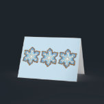 Cartes Pour Fêtes Annuelles Joyeuses fêtes Blue Snowflake Noël Hanoukka<br><div class="desc">Les cartes présentent une illustration originale d'un cookie à sucre en forme de flocon bleu. Parfait pour Noël ou Hanoukka ! Ce design de vacances est également disponible sur une gamme d'autres produits. Ne vois-tu pas exactement ce que tu cherches ? Contactez Rebecca pour avoir un produit customisé pour vous...</div>
