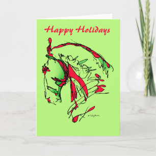 Cartes Pour Fêtes Annuelles Joyeuses Fêtes_Carte Noble Visage