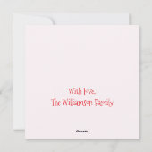 Cartes Pour Fêtes Annuelles Joyeuses fêtes - Cartoon de chat de Noël mignon (Dos)