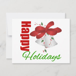 Cartes Pour Fêtes Annuelles Joyeuses fêtes cloches d'argent