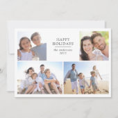 Cartes Pour Fêtes Annuelles Joyeuses Fêtes | Collage photo  (Devant)