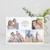 Cartes Pour Fêtes Annuelles Joyeuses Fêtes | Collage photo  (Debout devant)
