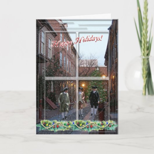 Cartes Pour Fêtes Annuelles Joyeuses fêtes coloniales (Devant)