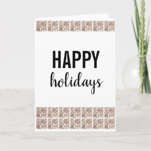Cartes Pour Fêtes Annuelles Joyeuses Fêtes Cônes de Pin Blanc Classique