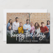 Cartes Pour Fêtes Annuelles Joyeuses Fêtes corporatives Photo d'entreprise Noë (Devant)