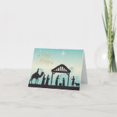 Cartes Pour Fêtes Annuelles Joyeuses Fêtes Crèche de la Nativité (Devant)
