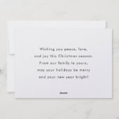 Cartes Pour Fêtes Annuelles Joyeuses fêtes Custom Christmas Chat mignonne (Dos)