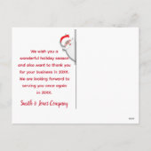 Cartes Pour Fêtes Annuelles Joyeuses fêtes d'affaires Père Noël Beard (Dos)