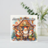 Cartes Pour Fêtes Annuelles Joyeuses Fêtes de, Atelier Père Noël (Debout devant)