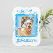 Cartes Pour Fêtes Annuelles Joyeuses Fêtes de Berger Picard (Debout devant)