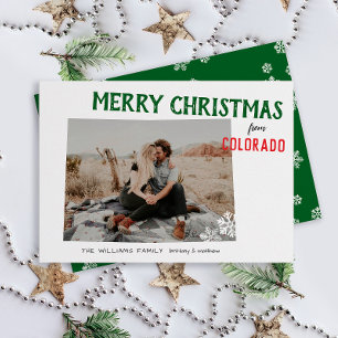 Cartes Pour Fêtes Annuelles Joyeuses Fêtes de Colorado Photo