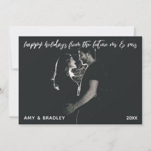 Cartes Pour Fêtes Annuelles Joyeuses Fêtes de Future Monsieur et Madame Photo