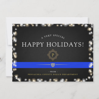 Cartes Pour Fêtes Annuelles Joyeuses fêtes de la police | Style de Noël person