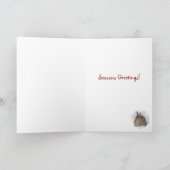 Cartes Pour Fêtes Annuelles Joyeuses Fêtes de lapin de neige (Intérieur)