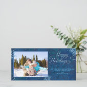 Cartes Pour Fêtes Annuelles Joyeuses Fêtes de neige (Debout devant)