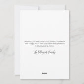 Cartes Pour Fêtes Annuelles Joyeuses Fêtes de Noël (Dos)