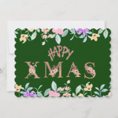 Cartes Pour Fêtes Annuelles Joyeuses Fêtes de Noël  (Dos)