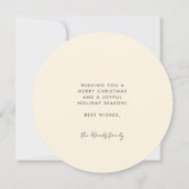 Cartes Pour Fêtes Annuelles Joyeuses fêtes de Noël (Dos)