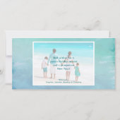 Cartes Pour Fêtes Annuelles Joyeuses Fêtes de Noël côtiers 3 Photos (Dos)