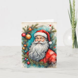 Cartes Pour Fêtes Annuelles Joyeuses Fêtes De Père Noël