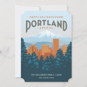 Cartes Pour Fêtes Annuelles Joyeuses fêtes de Portland