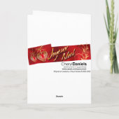 Cartes Pour Fêtes Annuelles Joyeuses Fêtes de renne (Dos)