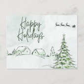 Cartes Pour Fêtes Annuelles Joyeuses Fêtes de Rétro (Devant)