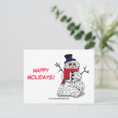 Cartes Pour Fêtes Annuelles Joyeuses fêtes de Snowbrain (Debout devant)