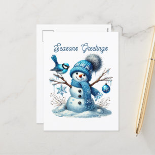 Cartes Pour Fêtes Annuelles Joyeuses Fêtes de snowman
