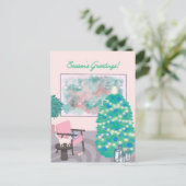 Cartes Pour Fêtes Annuelles Joyeuses Fêtes d'hiver (Debout devant)