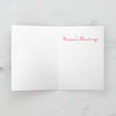 Cartes Pour Fêtes Annuelles Joyeuses Fêtes d'hiver (Intérieur)