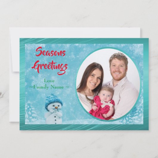 Cartes Pour Fêtes Annuelles Joyeuses Fêtes d'hiver Noël Nouvel An Photo (Devant)