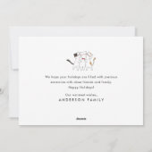 Cartes Pour Fêtes Annuelles Joyeuses Fêtes Drôles Chats Mignons qui Chantent N (Dos)