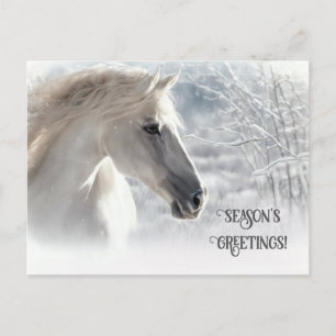 Cartes Pour Fêtes Annuelles Joyeuses Fêtes du Cheval de Noël