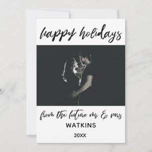 Cartes Pour Fêtes Annuelles Joyeuses fêtes du futur M & Mme Photo