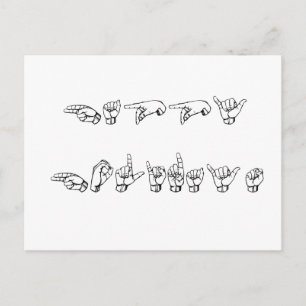 Cartes Pour Fêtes Annuelles Joyeuses fêtes en langue des signes