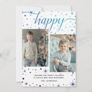 Cartes Pour Fêtes Annuelles Joyeuses fêtes et bénédiction du Nouvel An 2-Photo