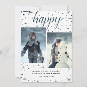 Cartes Pour Fêtes Annuelles Joyeuses fêtes et bénédiction du Nouvel An 2-Photo