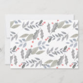 Cartes Pour Fêtes Annuelles Joyeuses Fêtes Florales Rustiques Collage Multipho (Dos)