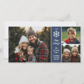 Cartes Pour Fêtes Annuelles Joyeuses fêtes - frontière pour 3 photos (Devant)