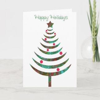 Cartes Pour Fêtes Annuelles Joyeuses fêtes Funky moderne sapin de Noël