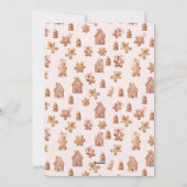 Cartes Pour Fêtes Annuelles Joyeuses fêtes Gingerbread Maison Noël (Dos)