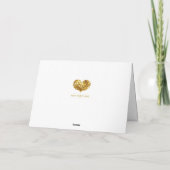 Cartes Pour Fêtes Annuelles Joyeuses fêtes Gold Sparkles Noël (Dos)