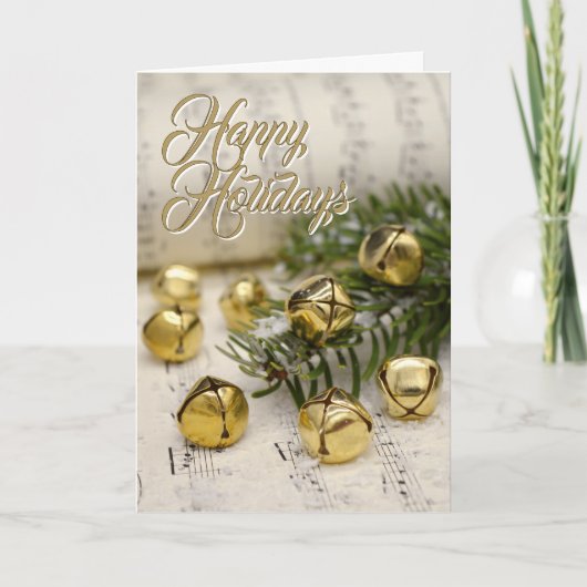 Cartes Pour Fêtes Annuelles Joyeuses fêtes Jingle Bells Noël (Devant)